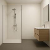 Set 4 panouri perete dus Bladel 120x60 cm PVC White Dover