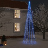 VidaXL Brad de Crăciun cu țăruș, 1134 LED-uri, albastru, 800 cm