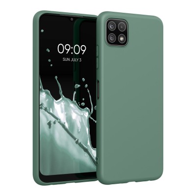 Husa pentru Samsung Galaxy A22 5G, Silicon, Verde, 55245.166, kwmobile foto