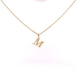 Pandativ din aur de 14k in forma de litera M