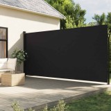 Cumpara ieftin Copertină laterală retractabilă de terasă, negru, 220x600 cm