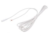 Cablu Electric Alb 3m 1x1mm&sup2; DC 5.5/2.5, WEST POL