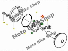 MBS Ghidaj ambreiaj Piaggio/Gilera Hexagon/ Tyhoon 125-150 2T /1buc., Cod Produs: 431280PI foto