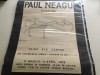 PAUL NEAGU, AFIS SEMNATURA OLOGRAFA &rdquo;THREE HYPHENS&rdquo;, FORMAT MARE 62 X 45 CM. EDITAT DE THIRD EYE CENTER 1979