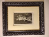 Odalisca cu perle - Theodor Aman - Gravura , Acvaforte si ac