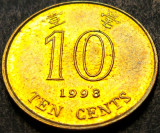 Cumpara ieftin Moneda exotica 10 CENTI - HONG KONG, anul 1998 * cod 517 B = A.UNC, Asia