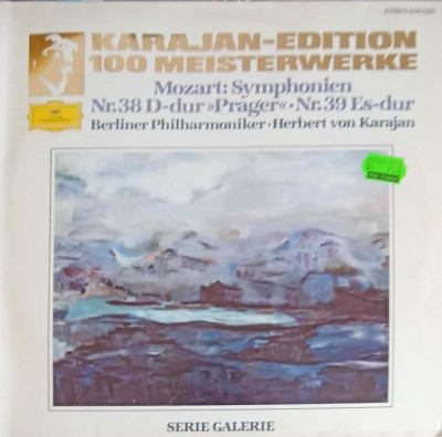 Disc vinil, LP. Karajan-Edition 100 Meisterwerke - Mozart: Symphonien Nr.38 D-dur Prager. Nr.39 Es-dur-Berliner foto
