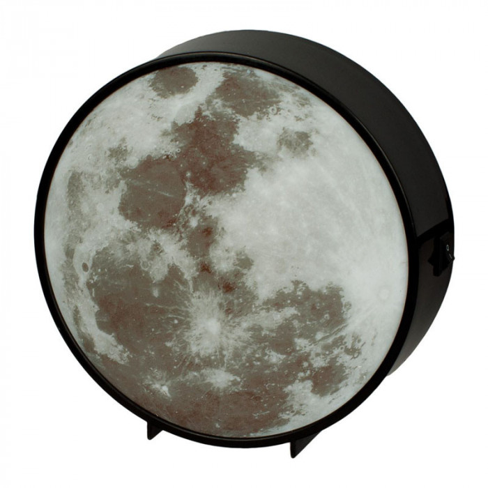 Lampa de masa Moon Color Changer, 15 x 5 cm, lumina color, functie de noapte