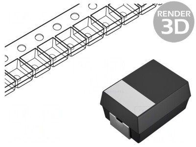 Condensator tantal SMD 330uF 6,3V 10% Low ESR foto