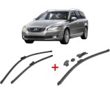 Cumpara ieftin Set 3 stergatoare VOLVO V70 III Estate Van (135) 2013-2015, pentru parbriz si luneta, Valeo HydroConnect