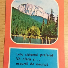 M3 C31 6 - 1976 - Calendar de buzunar - reclama LOTO - PRONO