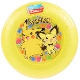 Set 4 farfurii plastic reutilizabile Pokemon pentru copii , farfurii rezistente, usor de curatat