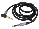 Cablul Jack 6,35mm cu conector unghiular 1.5m negru