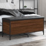 vidaXL Bancă de depozitare, stejar maro, 102x42x45 cm, lemn prelucrat 835151