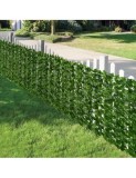 Cumpara ieftin Gard Decorativ Artificial Frunze Verde, 300x100 cm, Protectie Intimitate, Balcon/Gradina, Polietilena