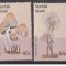 !!! RARR : NORFOLK ISLAND - CIUPERCI 1983 , 4 VALORI - NESTAMPILATE / FLORA