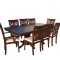 Set Masa RH7132 ext + 6 Scaune RH8016C + 2 Scaune RH8016CA,160x100x77 cm, Nuc