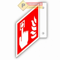 Indicator buton de alarma cu suport foto