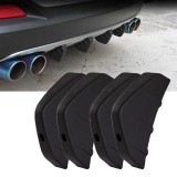 Ornamente tuning bara spate tip splitter, set 4, negru mat &acirc; accesorii sport auto universale