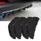 Set 4 ornamente Tuning tip &quot;SPLITTER&quot; pentru bara spate, culoare Neagra FAVLine Selection