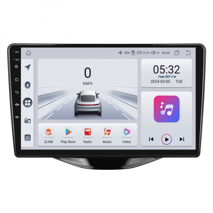 Navigatie Dedicata Peugeot 107 Citroen C1 Toyota Aygo (2014 - 2022), 9Inch, 4Gb Ram, 64Gb Stocare, Bluetooth, WiFi, Carplay