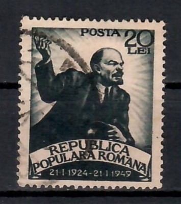 Romania 1949, LP.250 - 25 de ani de la moartea lui V.I. Lenin foto