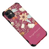 Husa TPU OEM Flower pentru Apple iPhone 11, Tender, Roz