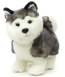 Jucarie caine de plus Husky in piciare 23cm nat geo