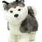 Jucarie caine de plus Husky in piciare 23cm nat geo