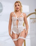 Body Eross Leg Ring XS/S Alb