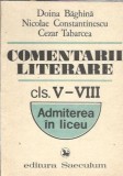 Comentarii literare, clasele V-VIII - Doina Baghina