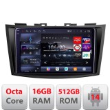 Navigatie Suzuki Swift 2010-2017 Edotec Kit-179 8 core QLED 2K 16+512GB 360 Android Waze USB Navigatie Internet Youtube Radio