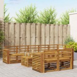 vidaXL Set 9 piese canapele gradina lemn masiv acacia natural modular exterior