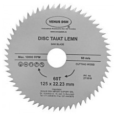 Disc Taiat Lemn 125 X 22.23 Mm - 60 T