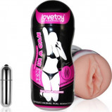 Masturbator Sex In A Can Lotus cu vibratii, Lovetoy