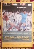 Programul Steaua București - Spartak Moscova 1988