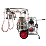 Aparat de muls vaci EMT, doua bidoane inox 40 litri, 2 posturi