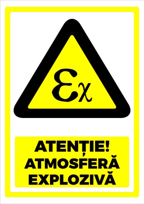 Indicator atentie atmosfera exploziva