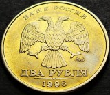 Moneda 2 RUBLE - RUSIA, anul 1998 *cod 1757 A = A.UNC, Europa