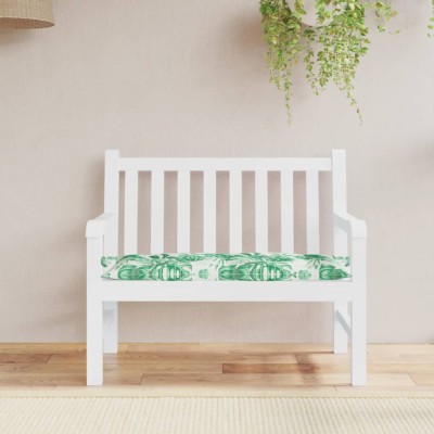 vidaXL Pernă pentru bancă, model frunze, 100x50x7 cm, textil oxford 378930 foto