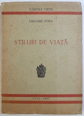 STILURI DE VIATA de GRIGORE POPA , 1937 foto