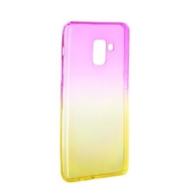 Husa Pentru SAMSUNG Galaxy A5 2018 / A8 2018 - Gradient TSS, Roz/Auriu foto