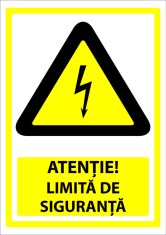 Indicator atentie limita de siguranta foto