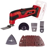 Masina multifunctionala fara fir Einhell PXC TC-MG 18 Li Solo, oscilatii 20000 min^-1, dimensiune hartie slefuire 93x93x93 mm, fara acumulator/incarca