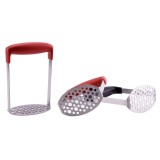Zdrobitor cartofi inox, cu maner plastic, 11.5x7.2x17cm Handy KitchenServ