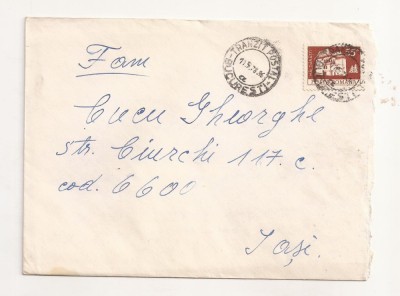 FD10 - Plic Circulat Intern, Bucuresti-Iasi , Include Corespondenta - 1978 foto