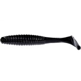 Shad Hide Up Stagger Original 1.5&quot;, 109 Black Solid, 4cm, 0.6g, 8buc/pac