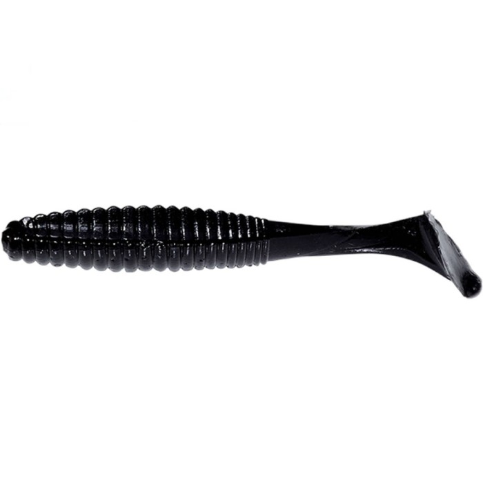 Shad Hide Up Stagger Original 1.5&quot;, 109 Black Solid, 4cm, 0.6g, 8buc/pac