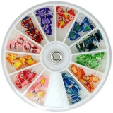 Cumpara ieftin Set decorațiuni fimo - fluture 3D, INGINAILS