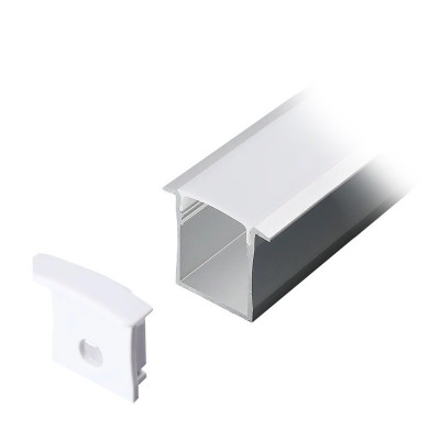Profil aluminiu pentru banda LED V-tac 2m 30mm x 20mm alb foto